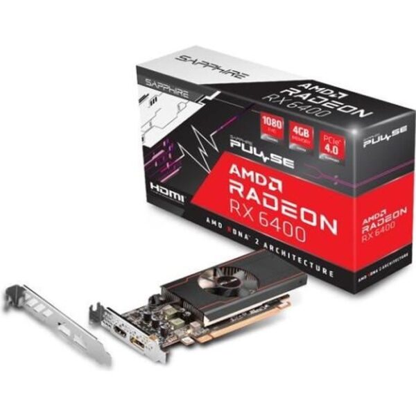 Buy with crypto Graphics Card - SAPPHIRE - Radeon RX 6400 PULSE GAMING - 4 GB - GDDR6 (11315-01-20G)-1