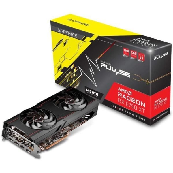Buy with crypto SAPPHIRE - AMD Radeon - Graphics Card - RX 6750 XT - PULSE GAMING OC - 16 GB-5