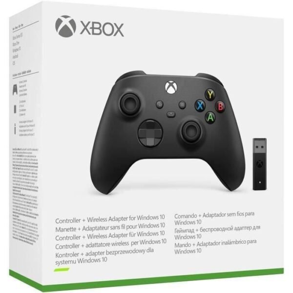 Buy with crypto Xbox Next Generation Controller with Windows 10 Wireless Adapter - Black-1
