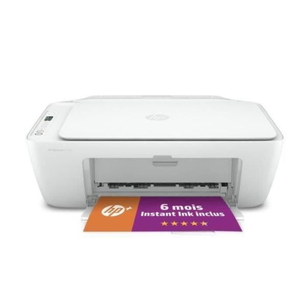 Buy with crypto HP Color Inkjet All-in-One Printer - DeskJet 2710e - Family Friendly - 6 months of Instant Ink included with HP + *-1