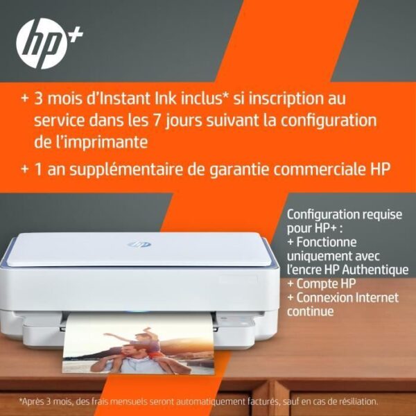 Buy with crypto HP Color Inkjet All-in-One Printer - Envy 6010e - Great for Creative - 6 months of Instant Ink included with HP +-4