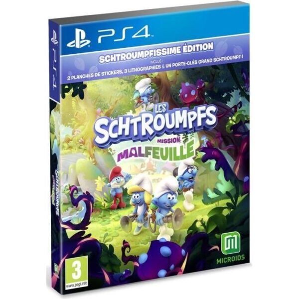 Buy with crypto THE SMURFS: Mission Malfeuille - The Smurf PS4 Game Edition-1