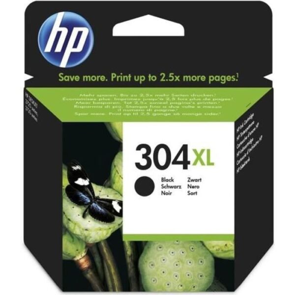 Buy with crypto HP 304XL Genuine Black Ink Cartridge for HP DeskJet 2620/2630/3720/3730 (N9K08AE)-1