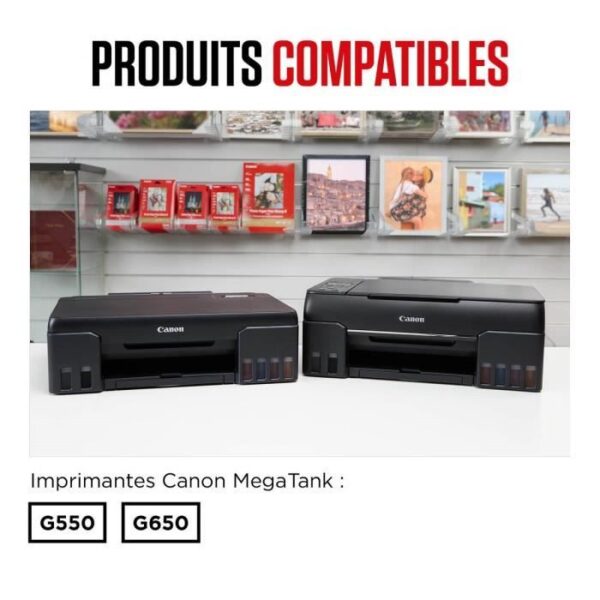 Buy with crypto Ink bottle - Canon - GI -53R - Red - Pixma G650 and G550 compatibility - (4717C001)-4