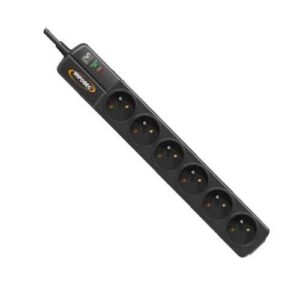 Buy with crypto Infosec power strip surge protector 6 outlets S6 Black Li-1