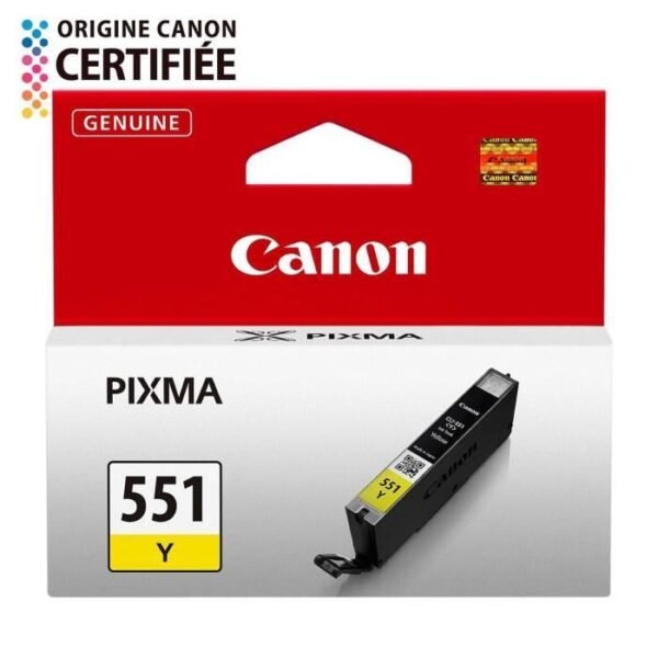 Buy with crypto CANON CLI-551Y Ink Cartridge - Yellow - Standard Capacity - 330 pages-1
