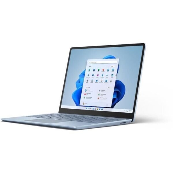 Buy with crypto Laptop PC - MICROSOFT - Surface Laptop Go 2 - 12.4 - Core i5 - 8GB RAM - 128GB Storage - Windows 11 - AZERTY - Glacier Blue-2