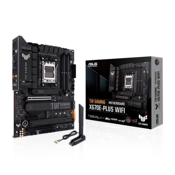 Buy with crypto Asus Tuf Gaming X670E-Plus Wifi Mother Socket AM5 AMD X670-1