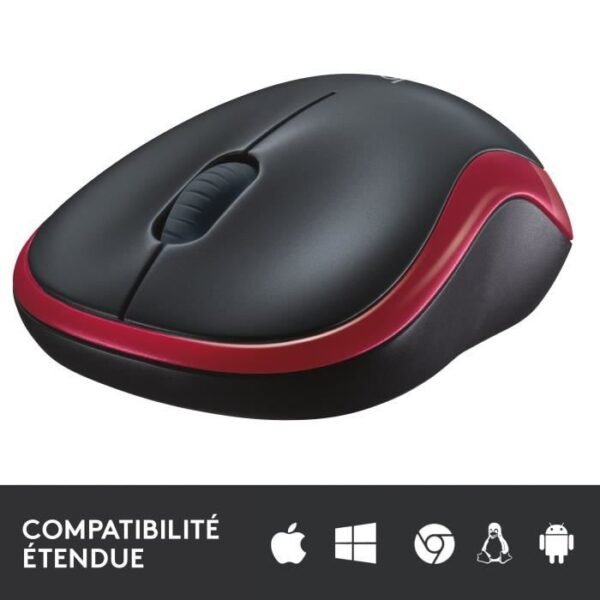 Buy with crypto Logitech Wireless Optical Mouse - Red M185-5