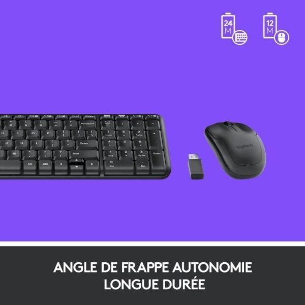 Buy with crypto LOGITECH MK220 Mouse Keyboard Kit - QWERTY - Wireless-5