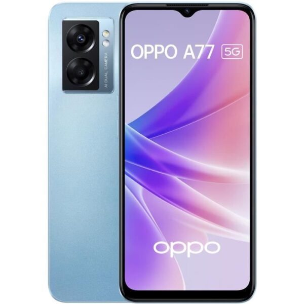 Buy with crypto OPPO - A77 - 5G - 128 GB - Blue-1