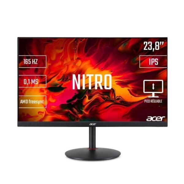 Buy with crypto PC Gamer screen - ACER Nitro XV240YPbmiiprx - 23.8 FHD - IPS panel - 0.1 ms - 165 Hz - 2 x HDMI / DisplayPort - AMD FreeSync-2