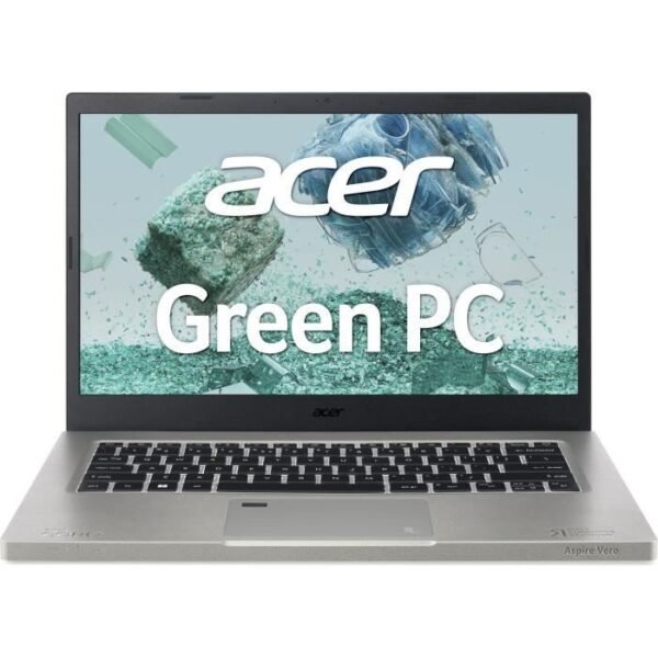 Buy with crypto Laptop pc - Acer - Aspire Vero AV14-51-55eu - 14FHD IPS - Core i5-1235u - RAM 8GB - Storage: 256GB SSD - Windows 11 - Intel Evo-1