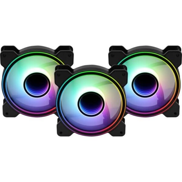 Buy with crypto AEROCOOL Mirage 12 Pro ARGB (Pack of 3) - 120mm A-RGB fan for box-3