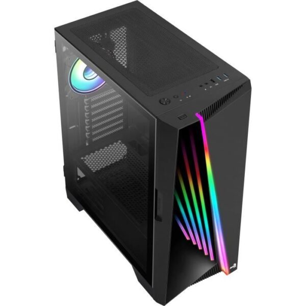 Buy with crypto PC case - AEROCOOL - Mirage G V1 - Case without power supply - Medium tower - ATX format - Black (ACCM-PB25013.11)-2