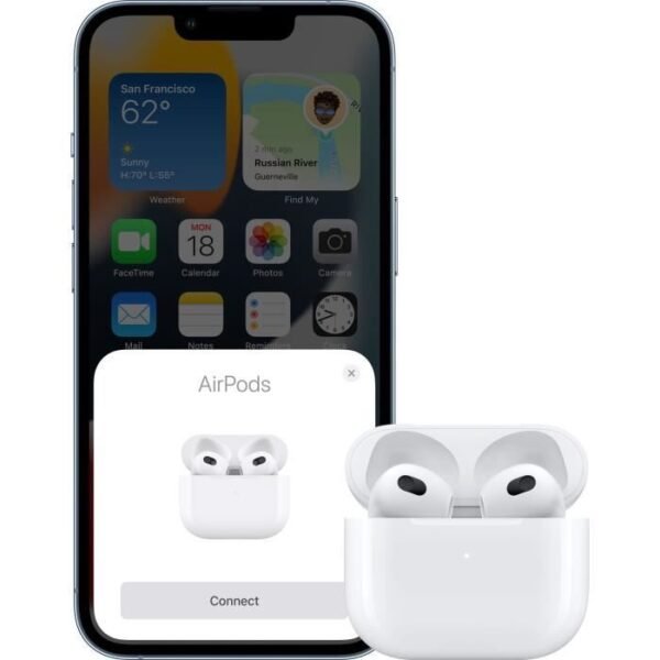 Buy with crypto Apple AirPods (3rd generation) with Lightning - White load box)-6