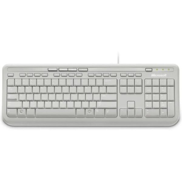 Buy with crypto Microsoft Keyboard Wired Keyboard 600 White-1