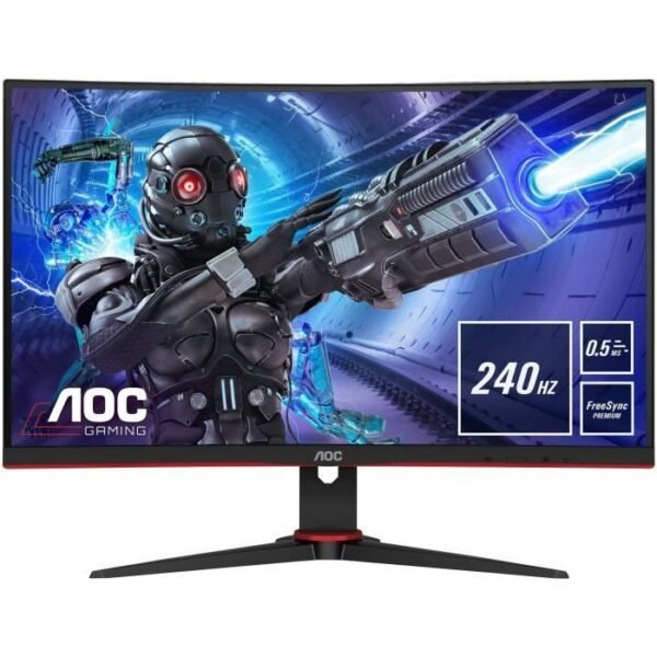 Buy with crypto AOC Gamer Screen - Curved VA 0.5ms 240hz-2
