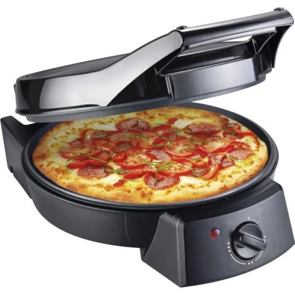 Buy with crypto Arthur Martin AMP357 - Pizza cooker - 1800W - 30cm - 180 ° opening - Automatic stopping thermostat - insulating handle-1