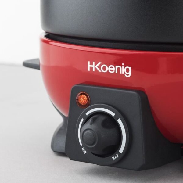 Buy with crypto Hkoenig alp1800 - Red and black electric fondue device-4