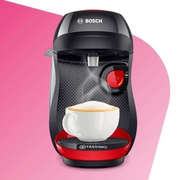 Buy with crypto BOSCH - TASSIMO - T10 HAPPY - Red and anthracite multi-drink coffee machine-2