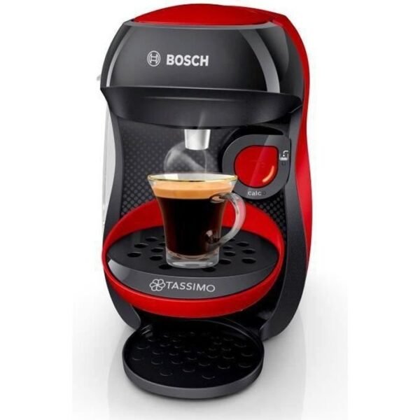Buy with crypto BOSCH - TASSIMO - T10 HAPPY - Red and anthracite multi-drink coffee machine-1