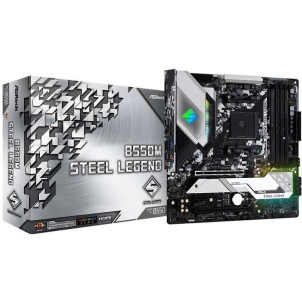 Buy with crypto ASROCK Motherboard B550M Steel Legend-1