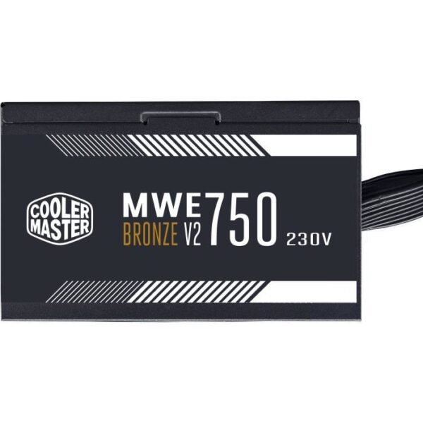 Buy with crypto COOLER MASTER MWE Bronze 750W V2 - Power supply 750W - 230V (Certified 80 Plus Bronze 5 years warranty) Flat cables black-2
