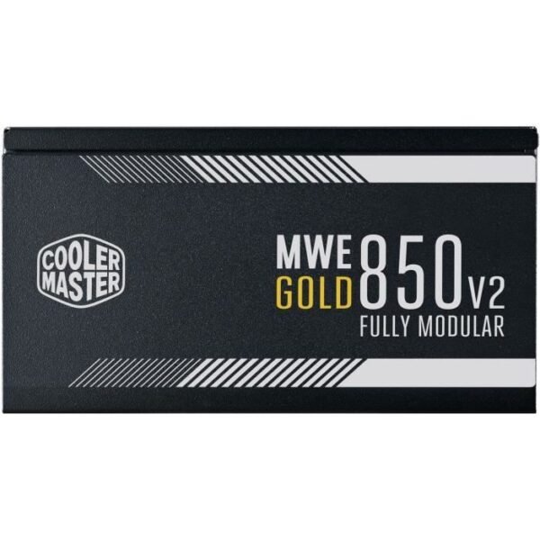 Buy with crypto COOLER MASTER MWE Gold 850W FM V2 -Power supply 850W 100% modular (Certified 80 Plus GOLD 5 years warranty) Flat cables black-2