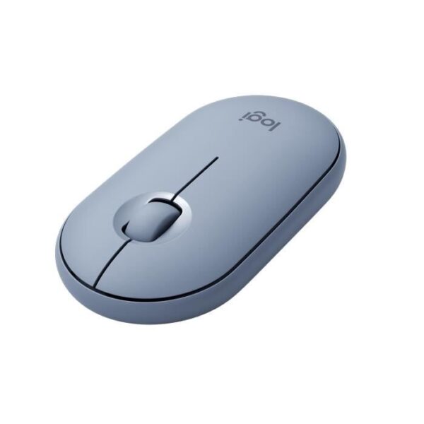 Buy with crypto Mouse - Wireless - LOGITECH - M350 PEBBLE - Silent Click - Gray Blue-1