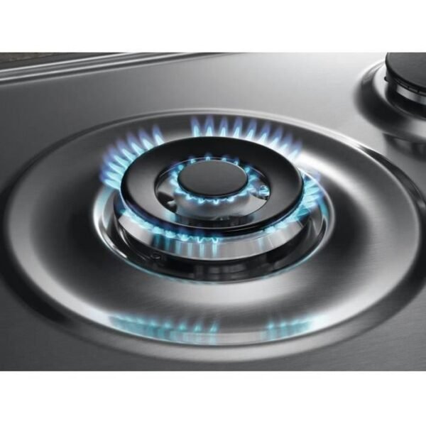 Buy with crypto ELECTROLUX KGS7536SX - Built-in gas hob - 5 burners - L 75 x D52cm - Stainless steel - Cast iron grids-5