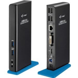 Buy with crypto I-TEC ADVANCE USB 3.0 Docking Station for Notebook / Tablet PC - 7 x USB Ports - 4 x USB 2.0 - 3 xUSB 3.0 - Network (RJ-45)-1
