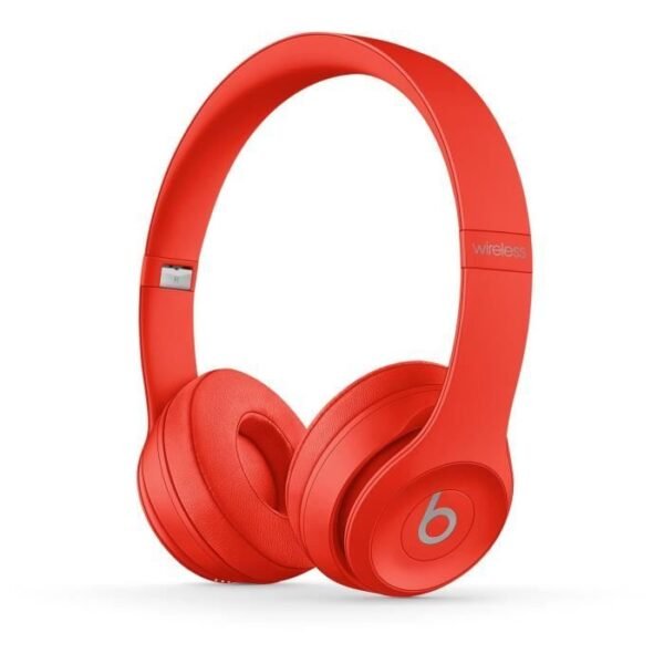 Buy with crypto Beats Solo3 Wireless Headphones - Red)-6