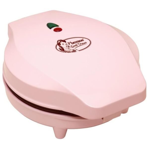 Buy with crypto BESTRON ASW217 Electric Waffle Iron - Pastel Pink-2