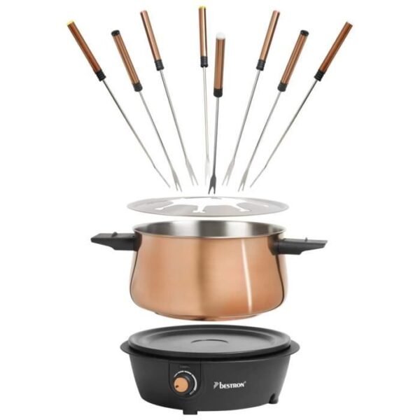 Buy with crypto Bestron set of Fondue AFD850CO 1500 W 1.5 l copper-4