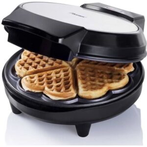 Buy with crypto BESTRON AWM700S - Classic Heart Shaped Waffle Maker with Non-Stick Coating