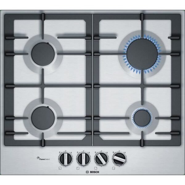 Buy with crypto Bosch - PCP6A5B90 - Gas hob - 4 zone - 7500W - 60 cm - Stainless steel-1