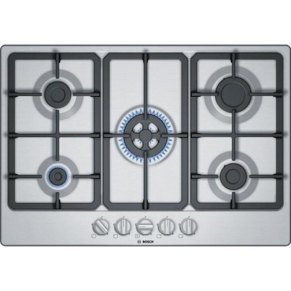 Buy with crypto BOSCH - PGQ7B5B90 - Gas hob - 5 zone - 10800W - 75 cm - Stainless steel-1