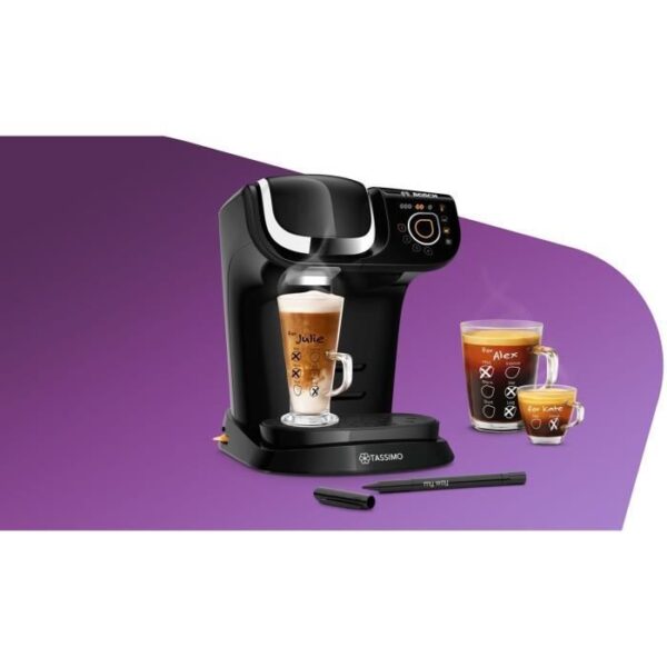 Buy with crypto Multi -Bissons coffee machine - Bosch Tassimo Tas6502 - Black-3