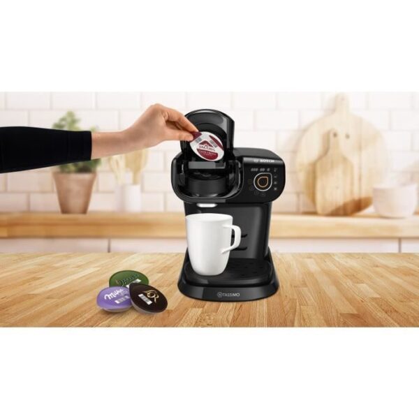 Buy with crypto Multi -Bissons coffee machine - Bosch Tassimo Tas6502 - Black-4