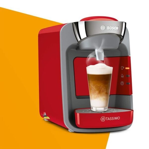 Buy with crypto Bosch Tassimo Suny Tas32 Multi -Boisson Coffee Machine - Red Coquelicot-5