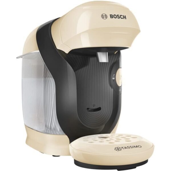 Buy with crypto Compact Tassimo Style Multi -Boison Coffee Machine - Bosch Tas1107 - Vanilla Color - 40 Drinks - 0.7L - 1400W-5