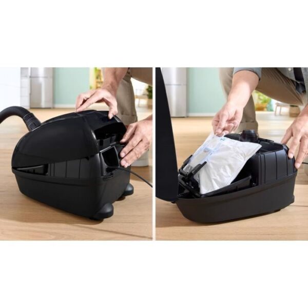 Buy with crypto Bosch GL38 Black - vacuum cleaner Bag - 600 W - 79 DB - (H) EPA - 10m - 4 L Bag - Power variator-2