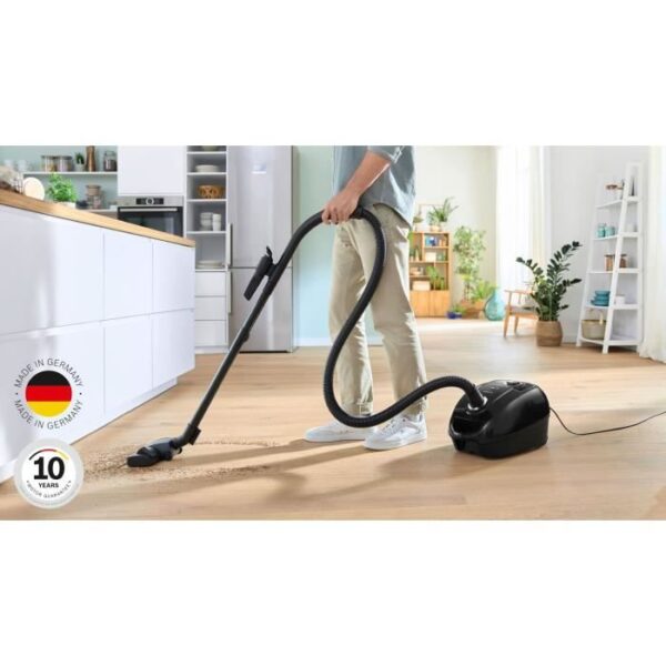 Buy with crypto Bosch GL38 Black - vacuum cleaner Bag - 600 W - 79 DB - (H) EPA - 10m - 4 L Bag - Power variator-5