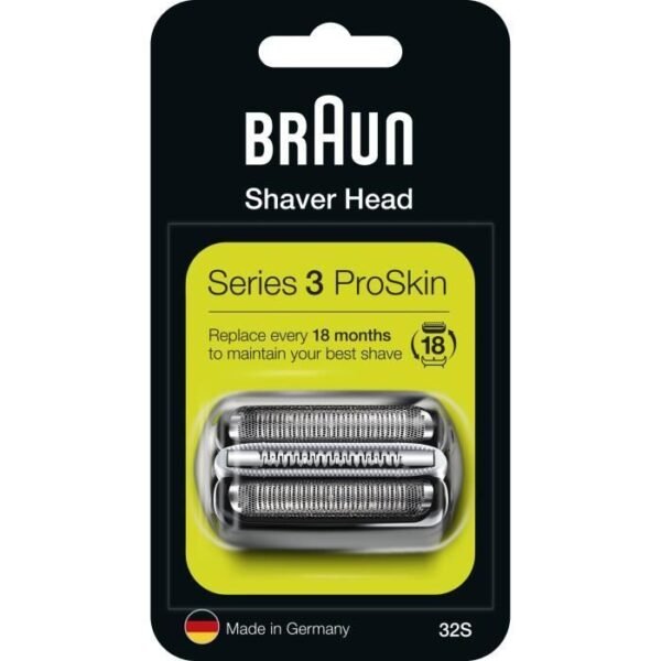 Buy with crypto Braun Spare Part 32S Silver Razor - Compatible with Series 3 razors-1