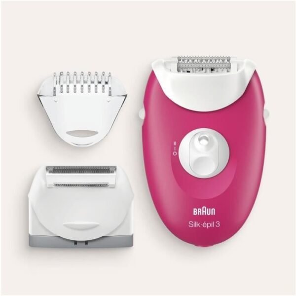 Buy with crypto BRAUN EPILATOR SE 3410-20 tweezers-System soft lift tips-Continuous feeding-Shaving head-Accessory trimmer-2