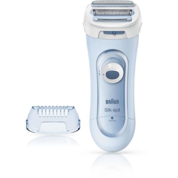 Buy with crypto BRAUN Silk-épil Lady Shaver 5-160 Electric Shaver - Female - 3 in 1 - Wireless - Wet & Dry Technology - Blue-1