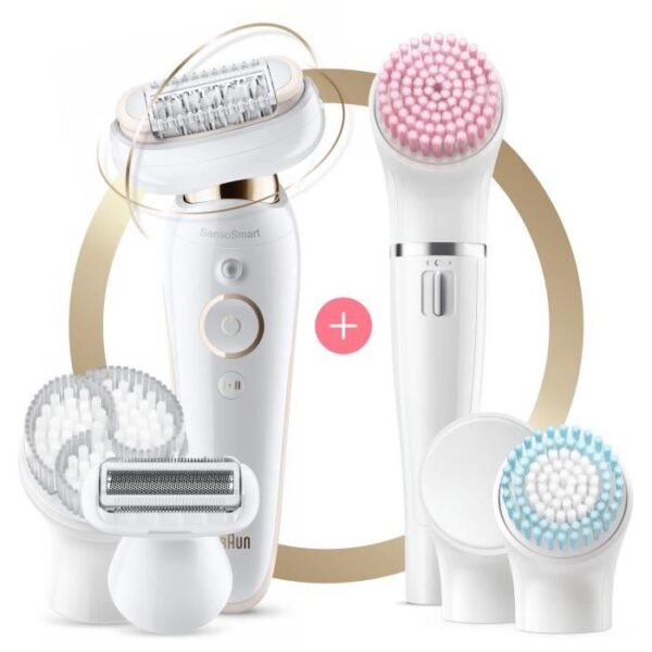 Buy with crypto Braun Silk-épil 9 9-100 Epilator - Micro-Grip technology - 40% wider head)-6