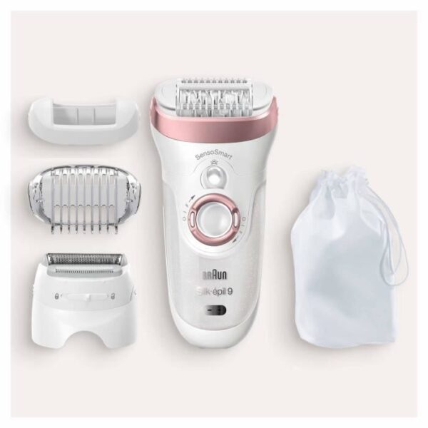 Buy with crypto Braun Silk-épil 9 9-720 Epilator - Micro-Grip technology - 40% wider head-5