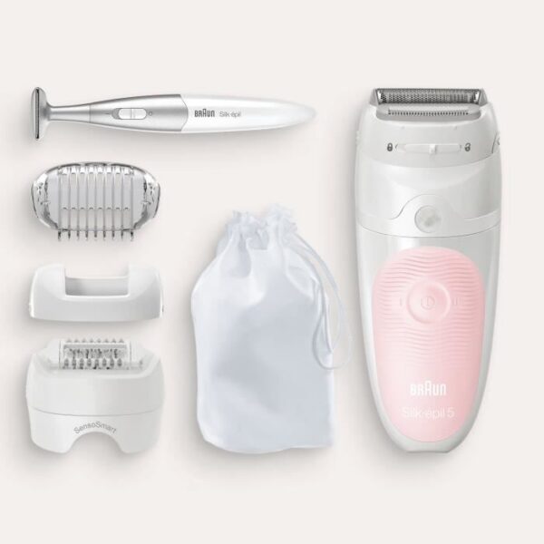 Buy with crypto Braun Silk-épil 5 5-820 Epilator - Micro-Grip technology with 28 tweezers-5